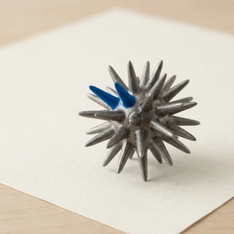 Stacheliges Virus-Modell aus Metall